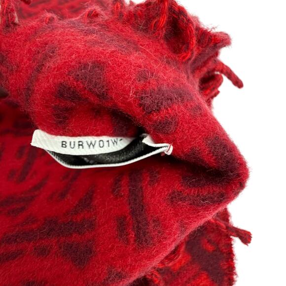 BURBERRY TB Motif Jacquard Cashmere Scarf - Picture 9 of 11